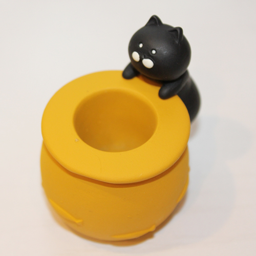 くりこ様❤ねこ 黒ネコ 印鑑スタンド♡ 商品情報( DECOLE nyacotto 見守り印鑑スタンド 黒猫 ) - ボディー